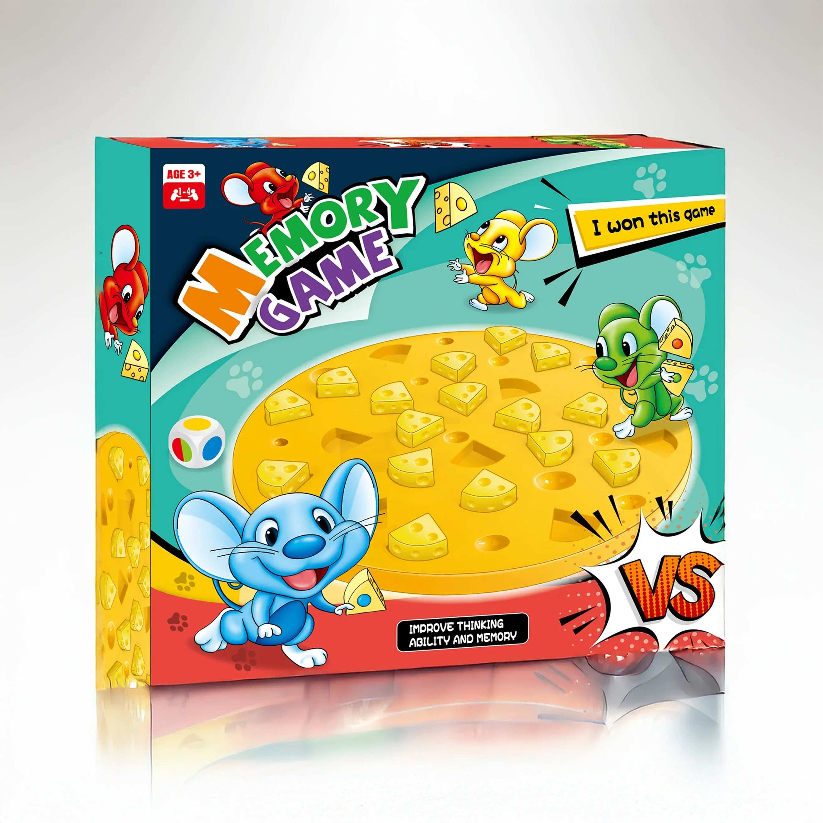 Mouse Cheese Memory Game for kids in Kuwait